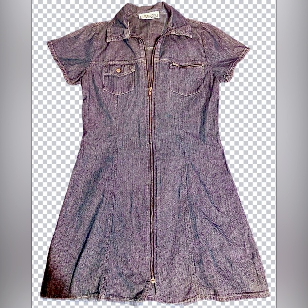 Vintage 1990’s Zip Denim dress